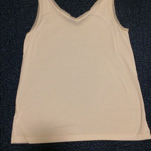 Cream color v neck tank